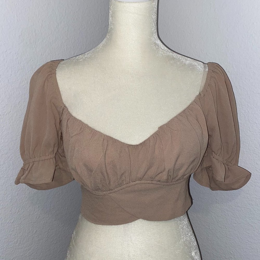 MADRAG‎ Tan Crop Top
